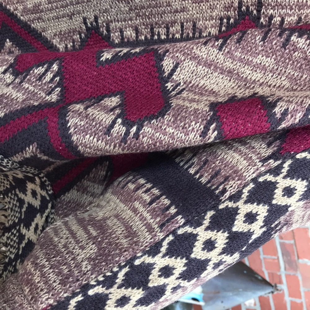 Muk Luk Poncho NWT OS Native American Print NWT - Picture 4 of 8